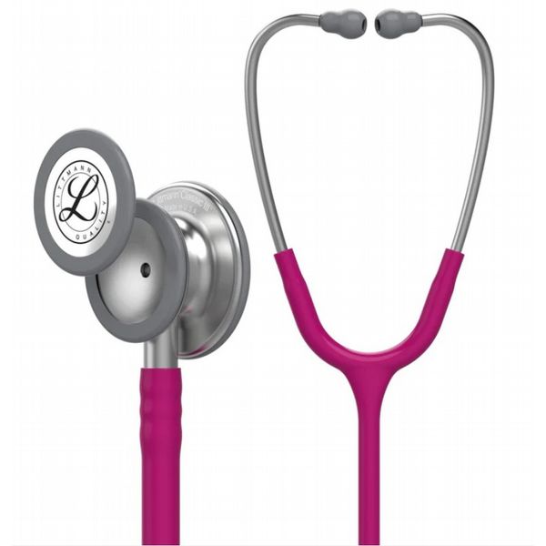 3M Littmann Classic III Stethoscope, 27 inch  Standard Finish -Raspberry  Tube
