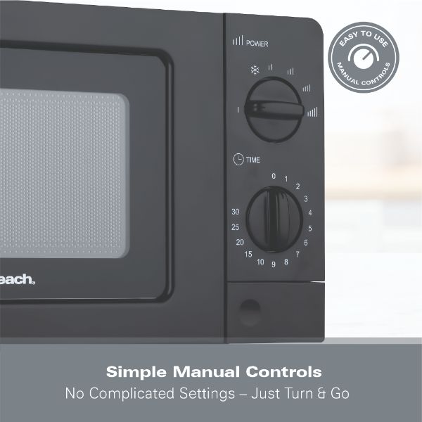 Hamilton Beach 20L, 700W Microwave - Black