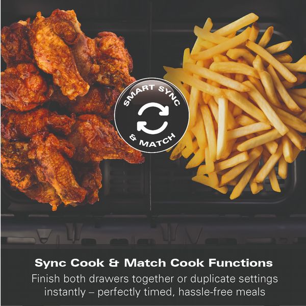 Hamilton Beach 10L FlexiZone Dual Drawer Air Fryer