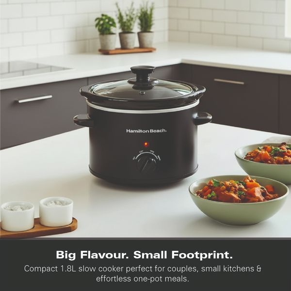 Hamilton Beach 1.8L Slow Cooker Black