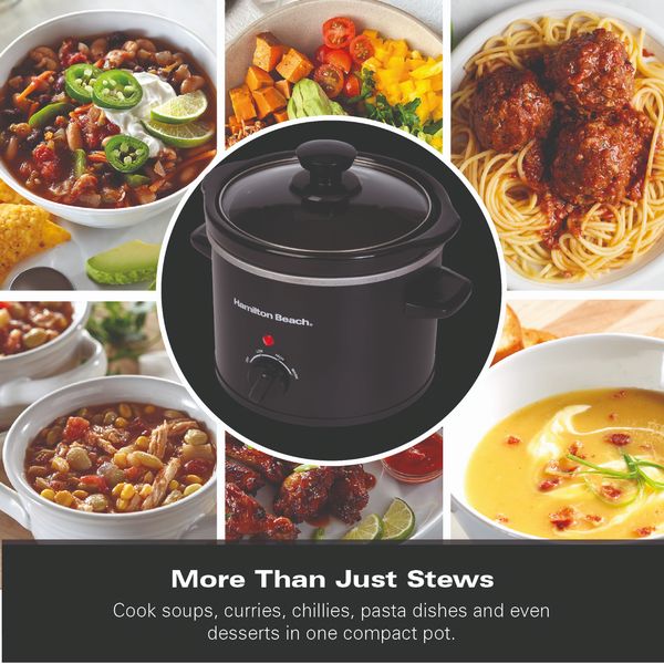 Hamilton Beach 1.8L Slow Cooker Black