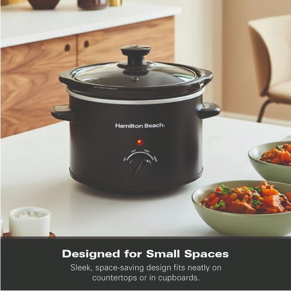 Hamilton Beach 1.8L Slow Cooker Black
