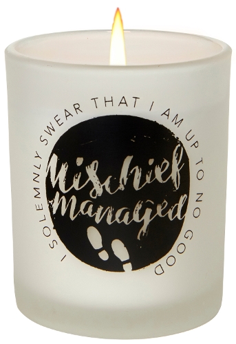 Harry Potter: Mischief Managed Glass Votive Candle