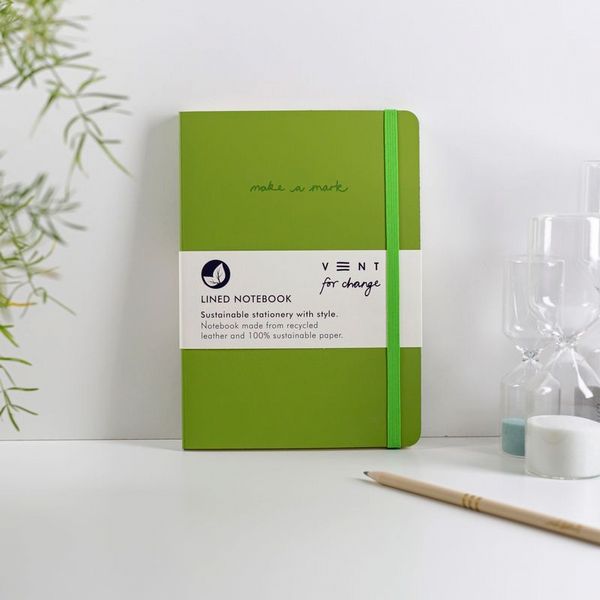 Make a Mark Notebook Recycled Leather A5 – Green