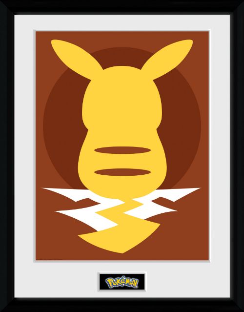 Pokémon Pikachu Silhouette 25 30 x 40cm Framed Collector Print
