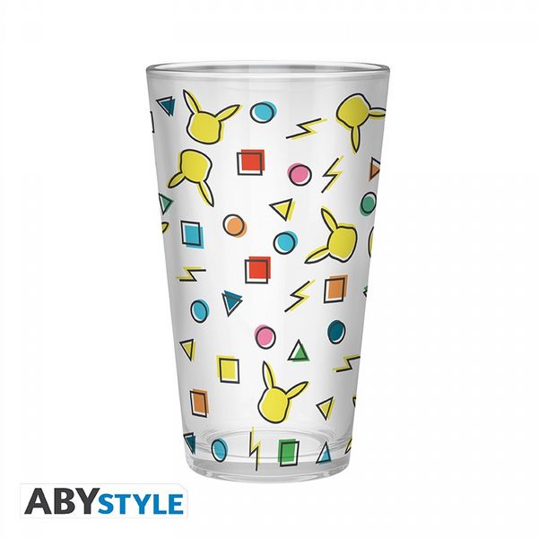 Pokemon Pikachu Pattern 400ml Glass