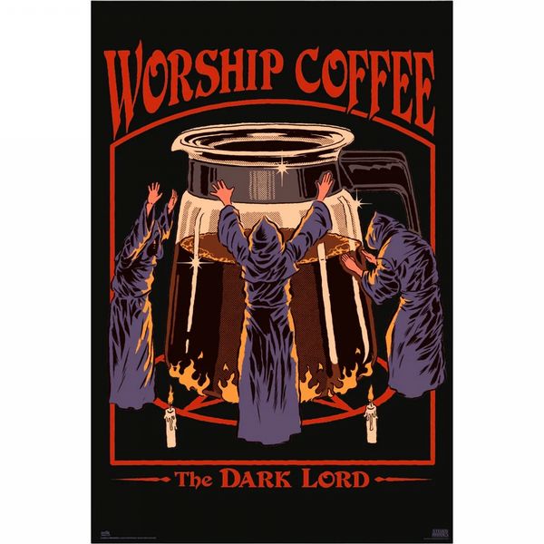 Erik Steven Rhodes Worship Coffee 61 x 91.5cm Maxi Poster