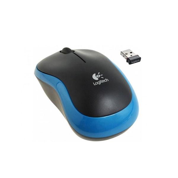 Logitech M185 Mouse - Optical - Wireless - 3 Button(s) – Blue