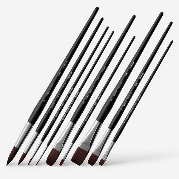 Jackson's: Shinku Red Synthetic Bristle Hair Brush: Set of 9