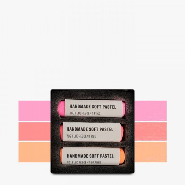 Jackson's : Handmade Soft Pastel : 3 Colours : Fluorescent Set