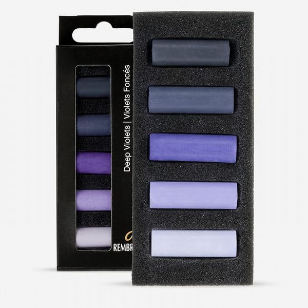 Royal Talens : Rembrandt : Soft Half Pastels : Deep Violets : Set of 5