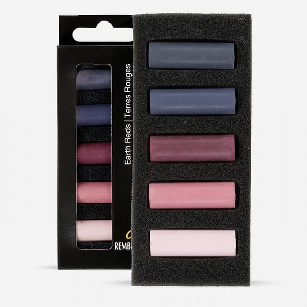 Royal Talens : Rembrandt : Soft Half Pastels : Earth Reds : Set of 5