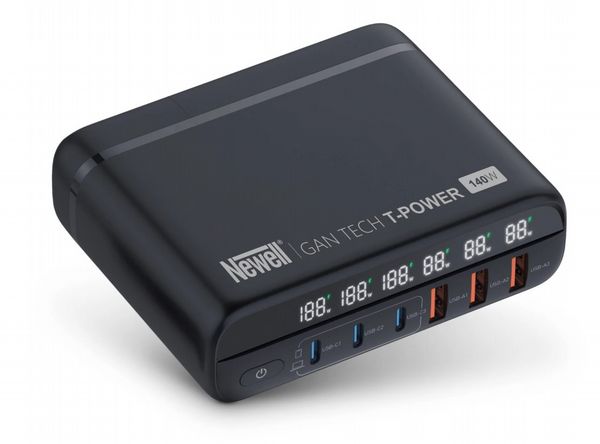 Newell GaN Tech T-power 140 Watt mains charger with adapter kit