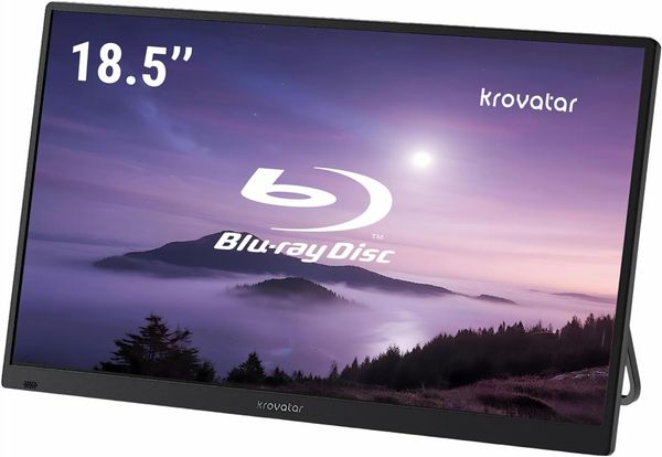Krovatar 18.5‘’ FHD IPS 1080P Blu Ray Disc Player with Monitor